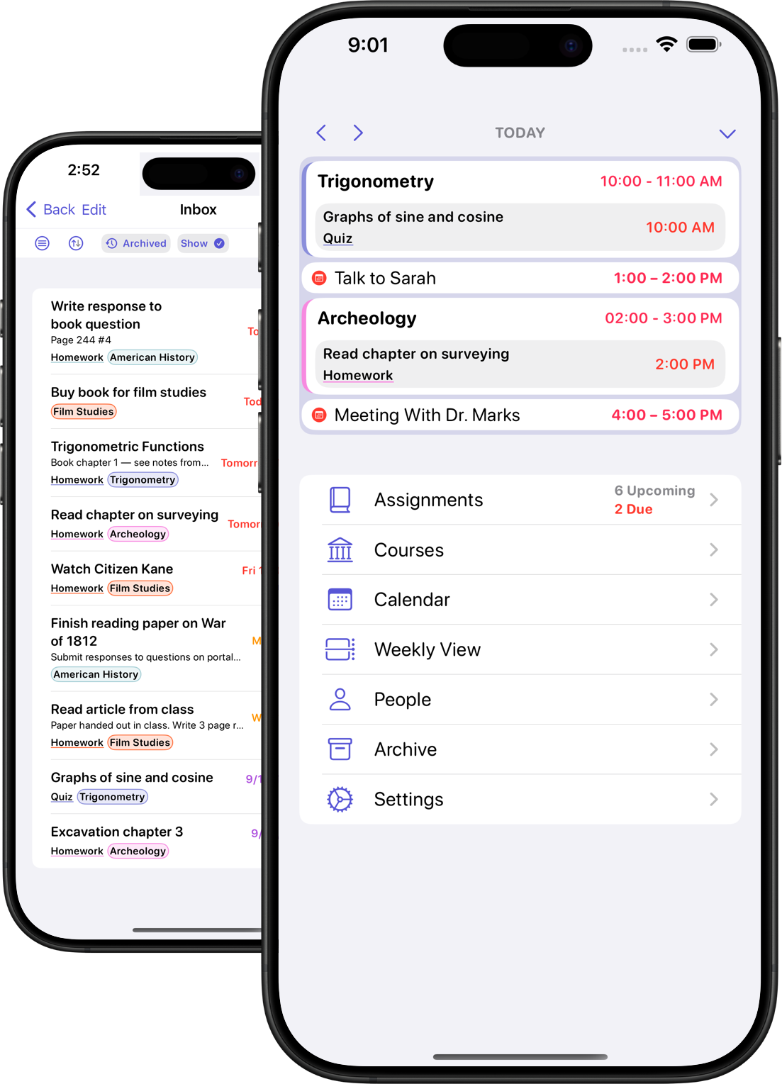 Assignments for iOS
